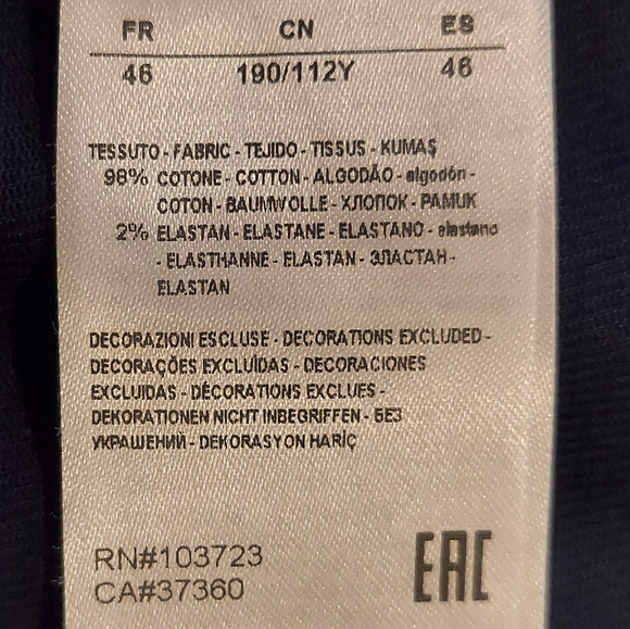 Armani Exchange men's summer blazer - navy - Picture 6 of 8